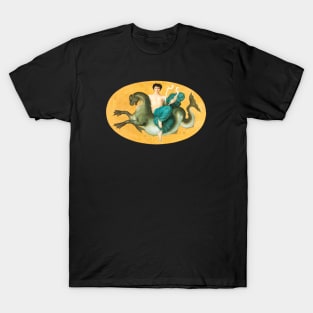 ARION ON A SEA HORSE HOLDING A LYRA T-Shirt